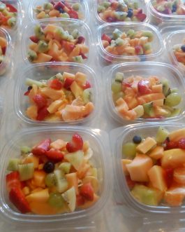 Small Fruit Salad served with yoghurt