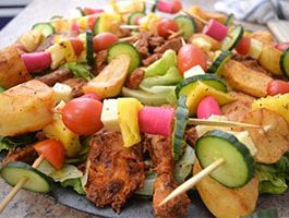 Chicken Platter with Skewers