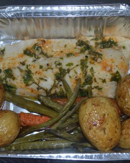 Hake with Roasted Veggies